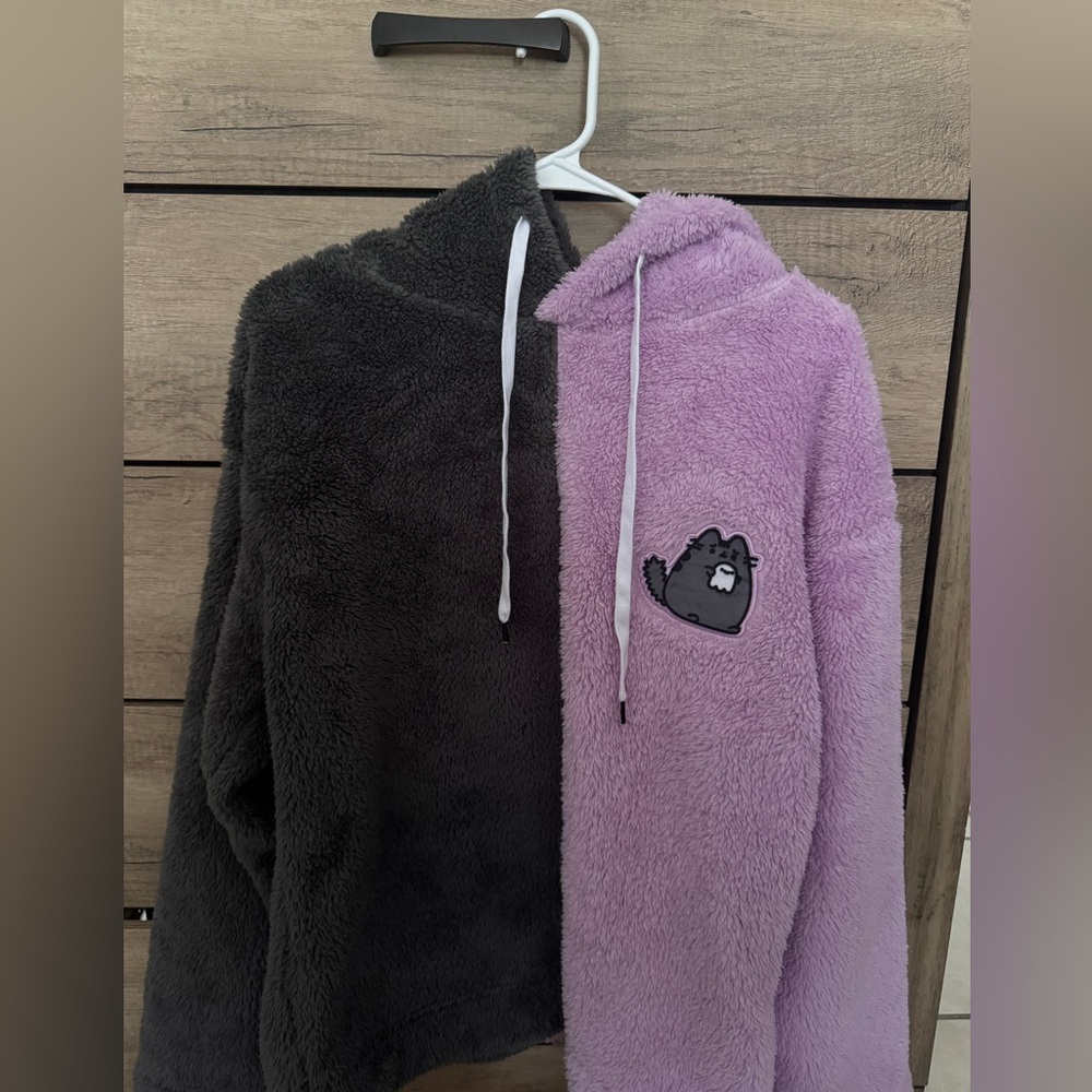Pusheen Kids Jacket in Gray and Lavender
